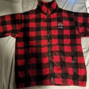 PAWZ Plaid Print Fall Jacket